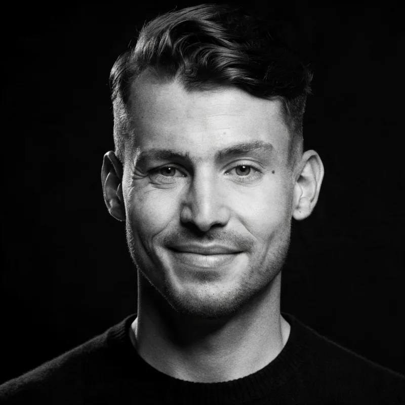 Portrait of Dean Rocinante, co-founder of Syntax Motion